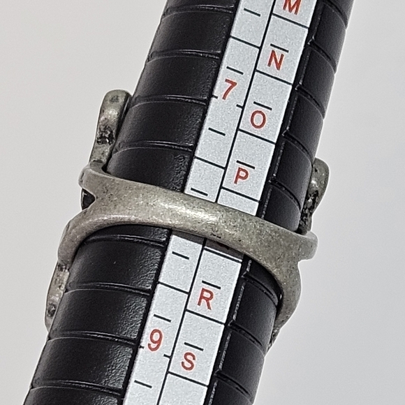 Unique Large Tri-Color 3D Pewter Butterfly Cocktail Ring Size 8 - Picture 7 of 8